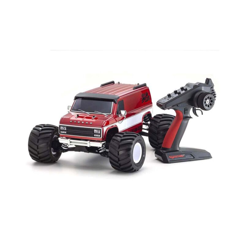 1/10 Mad Van Fazer Mk2 FZ02L-BT Brushless 4x4 Monster Truck RTR, Red