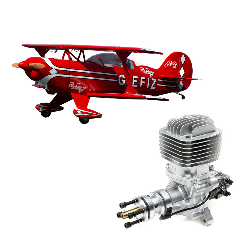 Pitts S-2B 50-60cc, 71.6" with DLE 61cc Gas Engine
