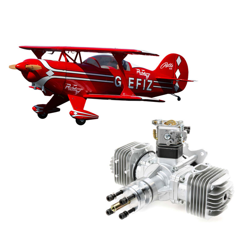 Pitts S-2B 50-60cc, 71.6" with DLE 60cc Twin Engine