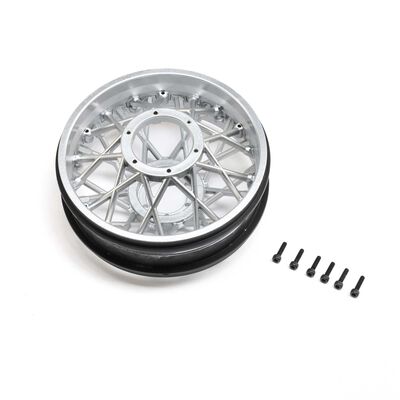 Rear Wheel Set, Satin Chrome: PM-SM Rear Wheel Set, Satin Chrome: PM-SM